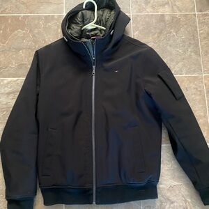 Mens Tommy Hilfiger double zip jacket with hood
